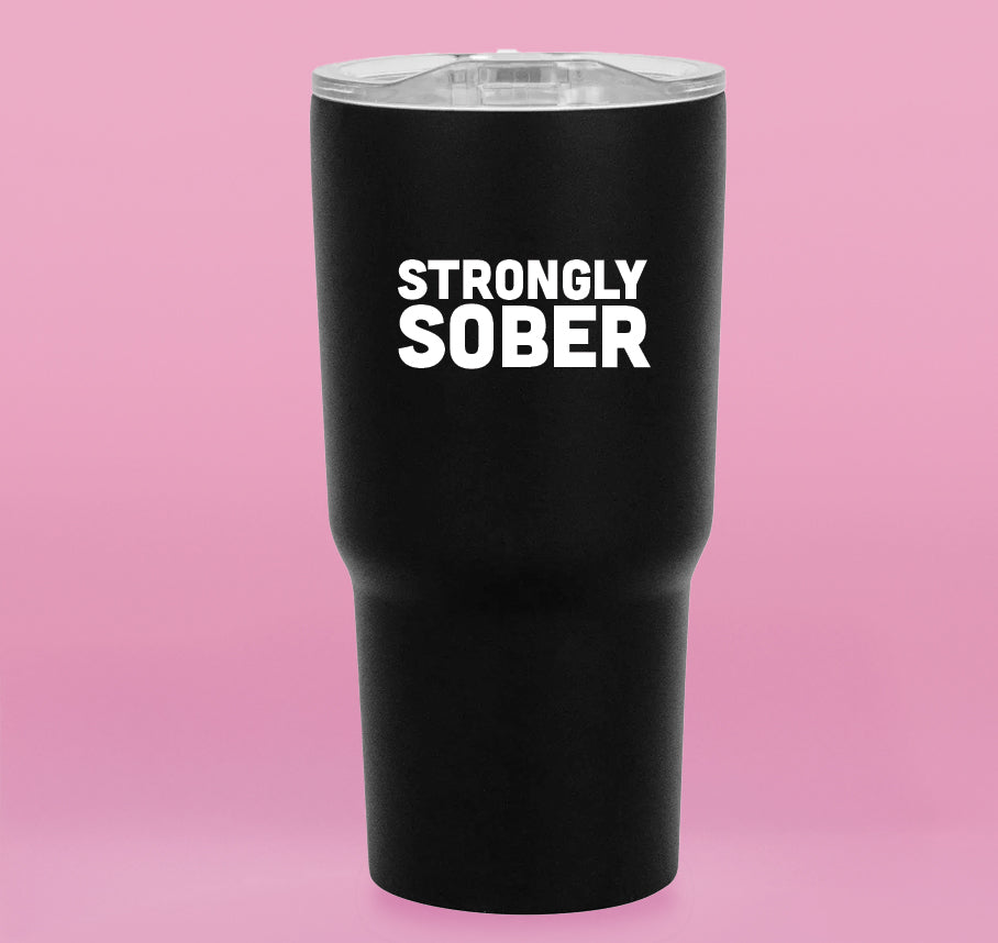 Strongly Sober 20oz Travel Mug
