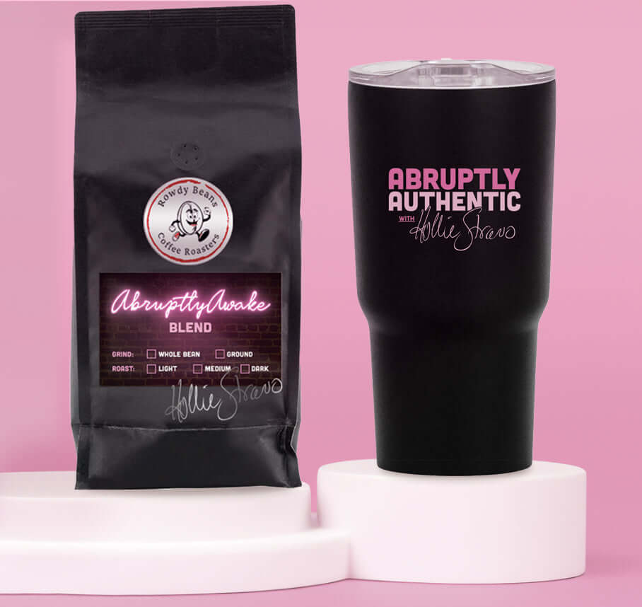Hollie Strano Signature Coffee Blend with Travel Mug Bundle
