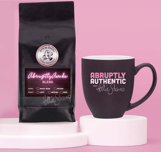 Hollie Strano Signature Coffee and Abruptly Authentic Mug