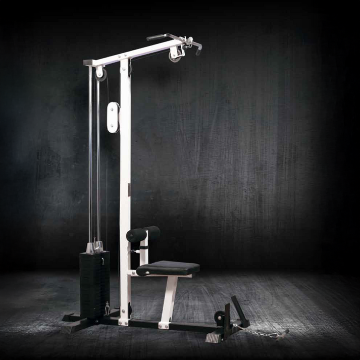 Lb Machine Competitor Lat Machine w/ 200lb Weight Stack – Abruptly Authentic
